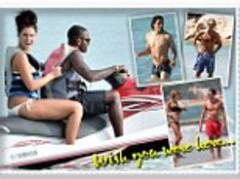 darren bent rides a jet ski in barbados, yohan cabaye is on the beach with his wife in saint tropez and roberto mancini is on holiday in sardinia - wish you were here